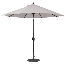 Galtech 936 9' Octagon Auto Tilt Crank Lift Umbrella with LED Lights