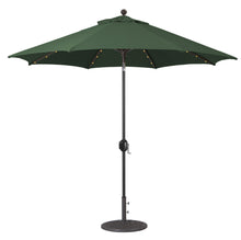 Galtech 936 9' Octagon Auto Tilt Crank Lift Umbrella with LED Lights