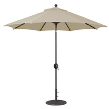 Galtech 936 9' Octagon Auto Tilt Crank Lift Umbrella with LED Lights