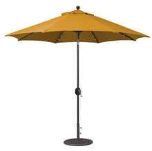 Galtech 936 9' Octagon Auto Tilt Crank Lift Umbrella with LED Lights