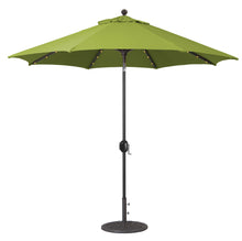 Galtech 936 9' Octagon Auto Tilt Crank Lift Umbrella with LED Lights