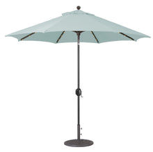 Galtech 936 9' Octagon Auto Tilt Crank Lift Umbrella with LED Lights