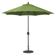 Galtech 936 9' Octagon Auto Tilt Crank Lift Umbrella with LED Lights