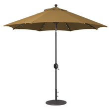 Galtech 936 9' Octagon Auto Tilt Crank Lift Umbrella with LED Lights