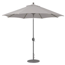 Galtech 936 9' Octagon Auto Tilt Crank Lift Umbrella with LED Lights