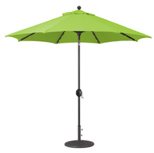 Galtech 936 9' Octagon Auto Tilt Crank Lift Umbrella with LED Lights