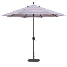 Galtech 936 9' Octagon Auto Tilt Crank Lift Umbrella with LED Lights
