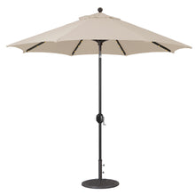 Galtech 936 9' Octagon Auto Tilt Crank Lift Umbrella with LED Lights