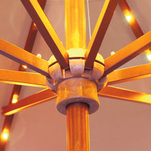 Galtech 936 9' Octagon Auto Tilt Crank Lift Umbrella with LED Lights