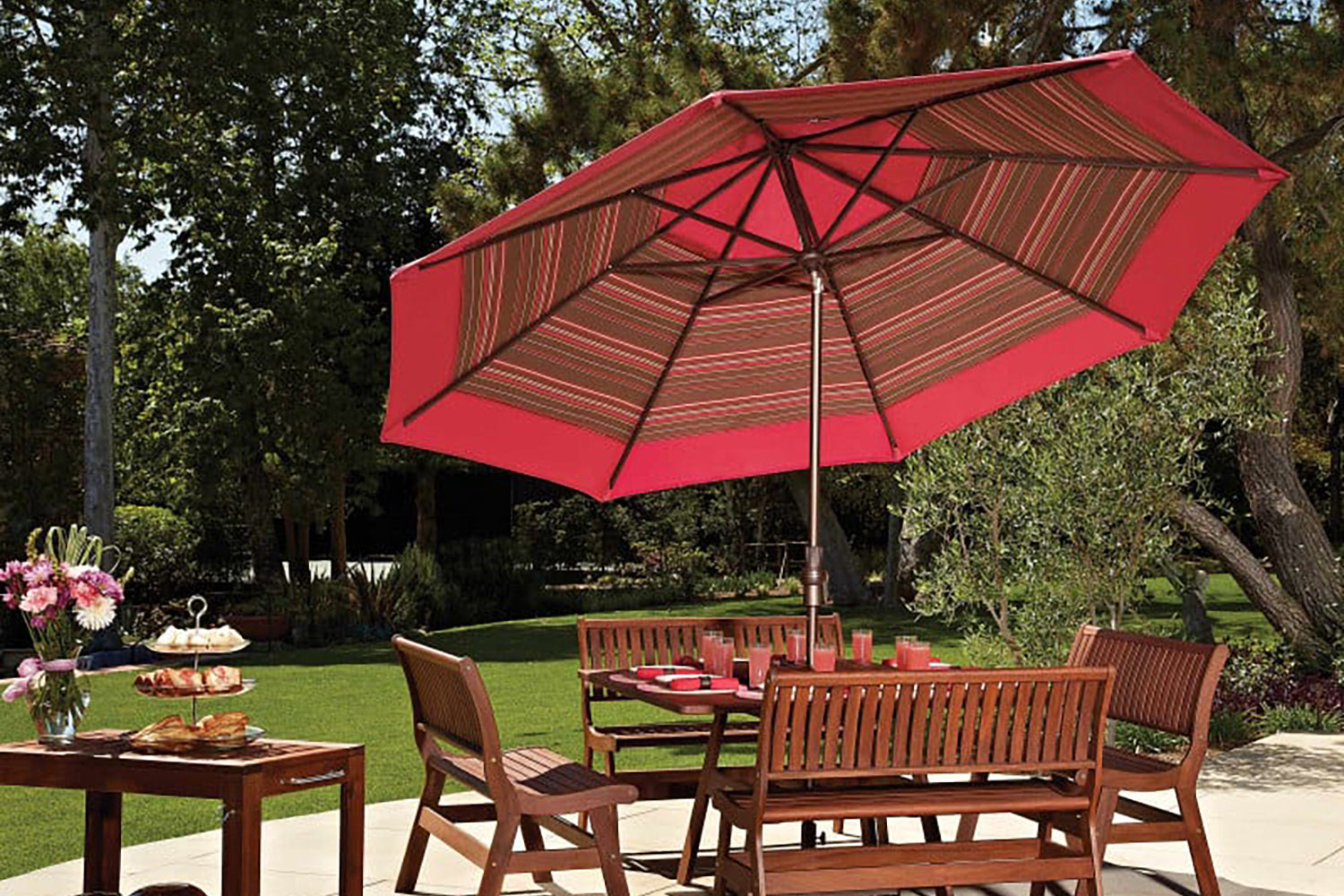 Treasure Garden 11' Single Wind Vent Octagon Collar Tilt Crank Lift Ma – Willow Creek Designs