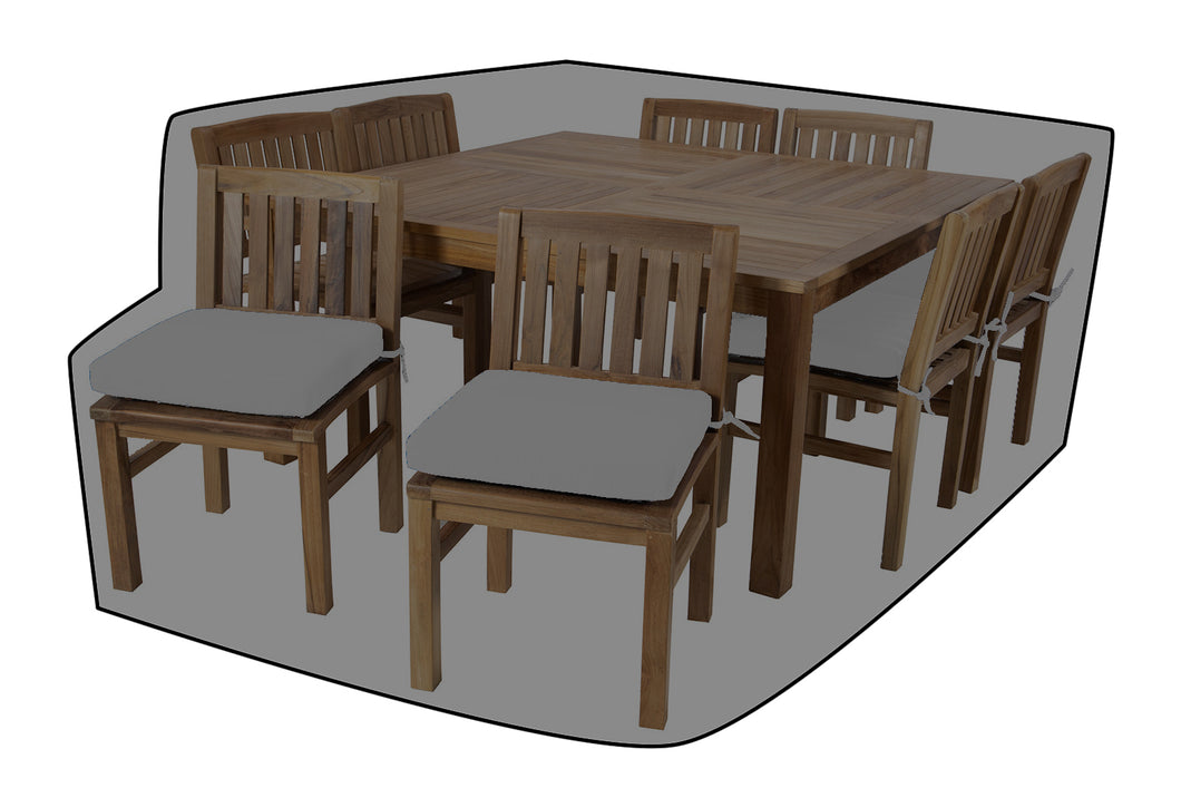 9 pc Huntington Teak Dining Set with 64