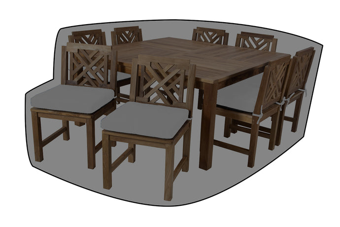 9 pc Monterey Teak Dining Set with 64