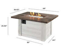 Alcott Concrete Top Outdoor Fire Table
