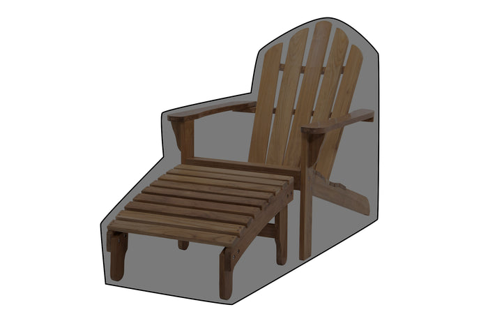 Malibu Teak Outdoor Adirondack Chair WeatherMAX Outdoor Weather Cover