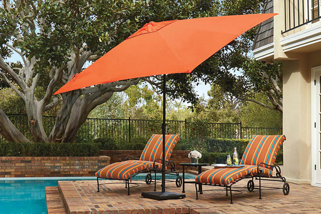Treasure Garden Aluminum 8'x10'Rectangular Crank Lift Auto Tilt Umbrel – Willow Creek Designs Treasure Garden Aluminum 8'x10'Rectangular Crank Lift Auto Tilt Umbrel – Willow Creek Designs