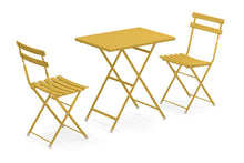 3 pc EMU Arc en Ciel Bistro Set with Folding Chairs and Table