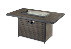 Outdoor Greatroom BRK-1224 Brooks Rectangular Gas Fire Pit Table