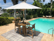 Teak Outdoor Drop Leaf Bar Table