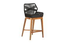 Beverly Rope & Teak Outdoor Bar Stool