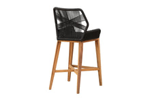 Beverly Rope & Teak Outdoor Bar Stool