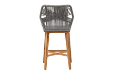 Beverly Rope & Teak Outdoor Bar Stool