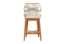 Beverly Rope & Teak Outdoor Bar Stool