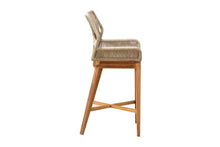 Beverly Rope & Teak Outdoor Bar Stool