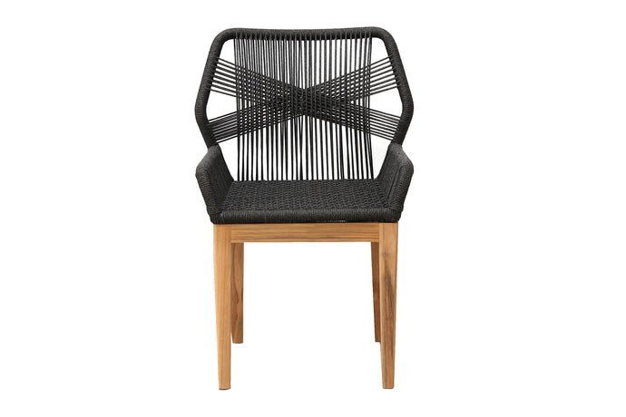 Beverly Rope & Teak Outdoor Dining Chair