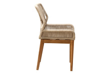 Set of 2 Beverly Rope & Teak Outdoor Dining Chair