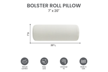 Willow Creek Designs 7" x 20" Outdoor Bolster Roll Pillow