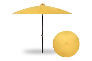 Treasure Garden 10' Shanghai Collar Tilt Aluminum Round Market Umbrella