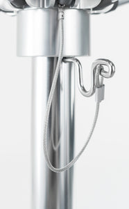 Frankford 864CAM 11' Greenwich Pulley Lift Aluminum Market Umbrella