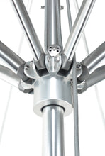 Frankford 864CAM 11' Greenwich Pulley Lift Aluminum Market Umbrella