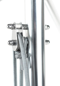 Frankford 864CAM 11' Greenwich Pulley Lift Aluminum Market Umbrella