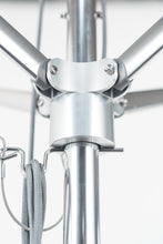 Frankford 864CAM 11' Greenwich Pulley Lift Aluminum Market Umbrella
