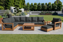 11 pc Chatsworth Teak Sectional with Coffee Table. Sunbrella Cushion