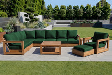 11 pc Chatsworth Teak Sectional with Coffee Table. Sunbrella Cushion