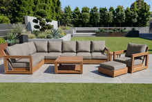 11 pc Chatsworth Teak Sectional with Coffee Table. Sunbrella Cushion