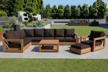 11 pc Chatsworth Teak Sectional with Coffee Table. Sunbrella Cushion