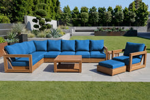 11 pc Chatsworth Teak Sectional with Coffee Table. Sunbrella Cushion