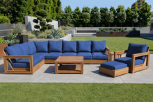 11 pc Chatsworth Teak Sectional with Coffee Table. Sunbrella Cushion