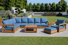 11 pc Chatsworth Teak Sectional with Coffee Table. Sunbrella Cushion