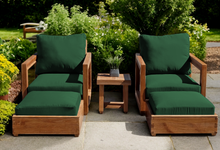 5 pc Chatsworth Teak Club Chair Chat Group. Sunbrella Cushion.
