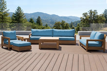 6 pc Chatsworth Teak Deluxe Sofa Deep Seating Set with 36" Coffee Table. Sunbrella Cushion