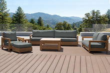 6 pc Chatsworth Teak Deluxe Sofa Deep Seating Set with 36" Coffee Table. Sunbrella Cushion