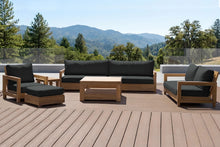 6 pc Chatsworth Teak Deluxe Sofa Deep Seating Set with 36" Coffee Table. Sunbrella Cushion
