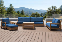 6 pc Chatsworth Teak Deluxe Sofa Deep Seating Set with 36" Coffee Table. Sunbrella Cushion