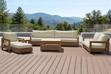 6 pc Chatsworth Teak Deluxe Sofa Deep Seating Set with 36" Coffee Table. Sunbrella Cushion