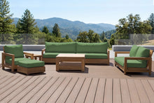 6 pc Chatsworth Teak Deluxe Sofa Deep Seating Set with 36" Coffee Table. Sunbrella Cushion