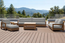 6 pc Chatsworth Teak Deluxe Sofa Deep Seating Set with 36" Coffee Table. Sunbrella Cushion